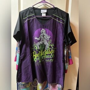 NWT Beetle Juice Scrub Top